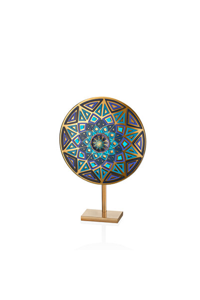 Genel Markalar Decorium Triangle 18 Cm Ayaklı Dekoratif Çok Renkli Cam Pano 9-03010547