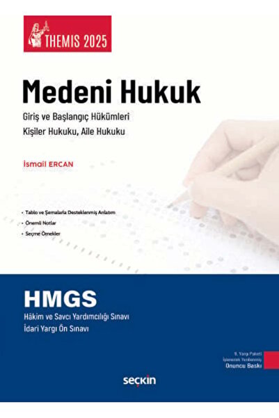 Seçkin Yayıncılık THEMIS - Medeni Hukuk I Konu Kitabı Başlangıç Hükümleri, Ki...
