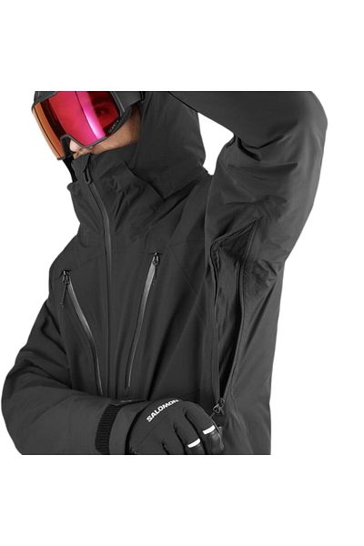 Salomon Brilliant Men's Black Ski Jacket Men's Ski Jacket Lc2332500