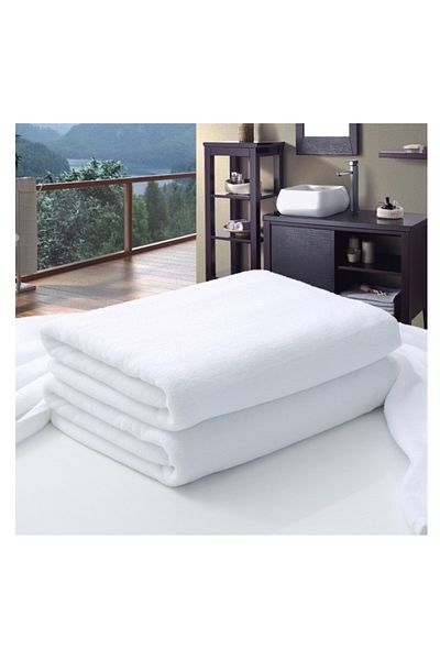 MUBX 10 Pcs Hotel Towel Cotton 70X140Cm High Quality White Bath Towel 400Gr Towel
