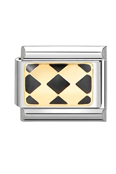 SiestaAccessories Gold - Black Themed Italian Bracelet Charm