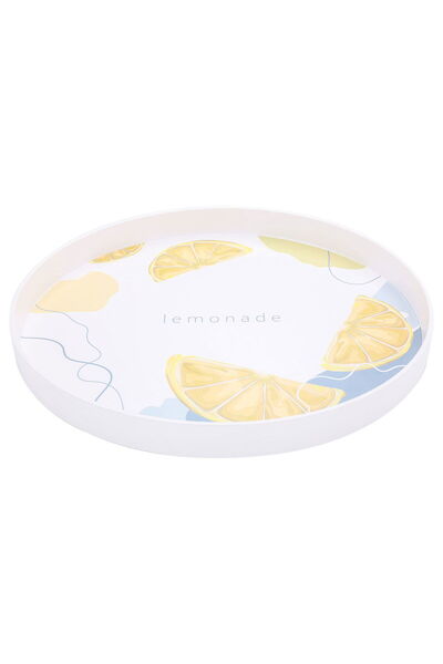 Alsaif Gallery Al Saif Gallery plastic tray, round - white