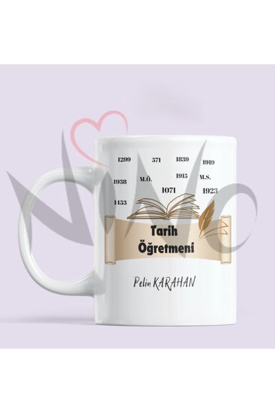 Nino Store ✒   Printed Mug for Teachers with History Teacher Written Gift ✒