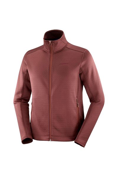 Salomon Lc2300700 Sntial Midfleece Fz M Outdoor Claret Red Ανδρικό μπουφάν
