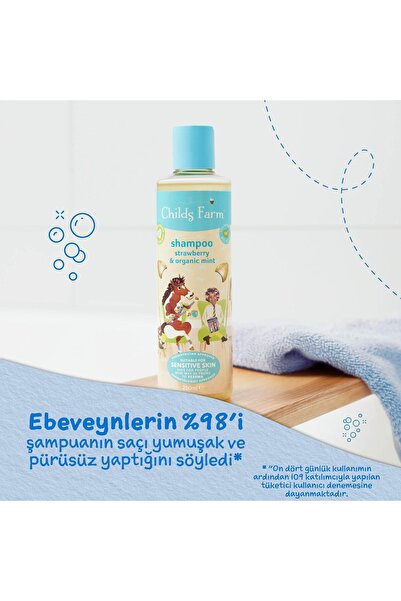 Childs Farm Çilek Ve Organik Nane Özlü Çocuk Şampuan 500ml