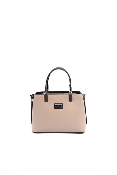 Silver Polo حقيبة يد نسائية باللون البيج الداكن - بني SP987