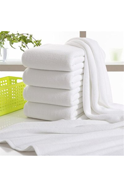 MUBX 4 ШТУКИ Готельні рушники Бавовняні 70x140см Високоякісні білі рушники для ванної кімнати 400гр Рушник