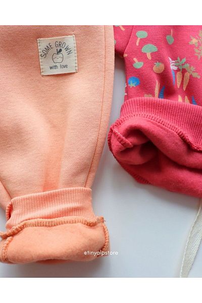 TinyAlp Patterned 3 Thread Raised Thick Winter Design Patterned Baby Girl/Boy Set