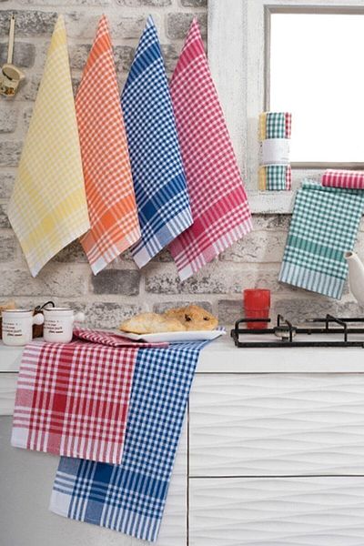 Mashotrend Μονό 50x70 Gingham Πανί - Καρό Πανί - Πανί - Στεγνωτήριο - Χαρτοπετσέτα σερβιρίσματος