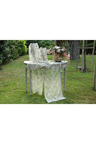 Daimon Home Ila Model Güpürlü 5'li Runnerlı Salon Takımları Oda Takımları ( R...