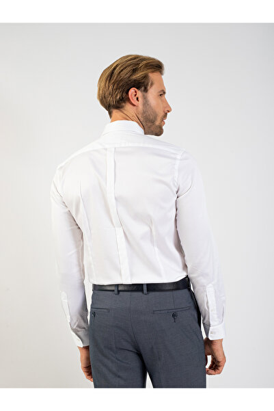 Toss Erkek Extra Slım Fıt Gömlek-Beyaz