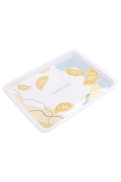 Alsaif Gallery Al Saif Gallery plastic serving tray, 28 x 21 x 2 cm, rectangl...