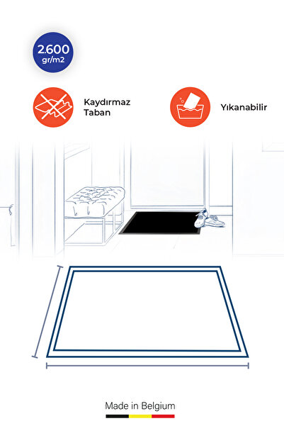 Zemincim Moscow Bej Kapı Önü Nem Ve Toz Alıcı Paspas