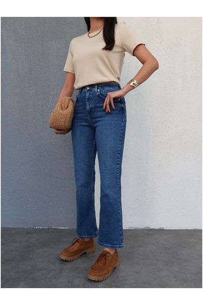 ESRAHELVACI Jean Flare din Lycra