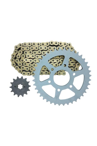 Bajaj Pulsar Rs 200 - Ns 200 Orinli Gold Zincir Dişli Seti 520 S f r -Supermto