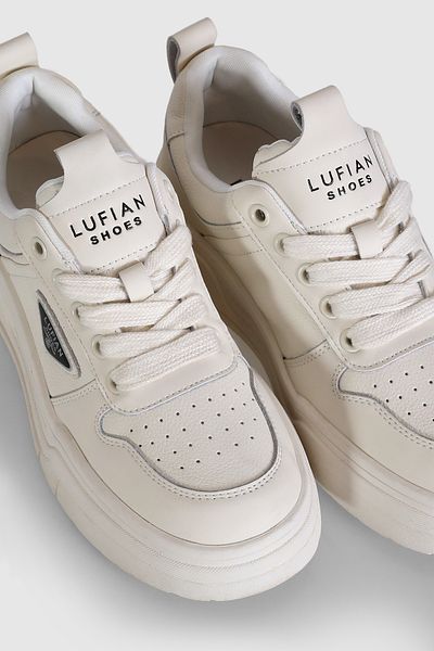 Lufian Jennifer Beige Women's Sneakers - Genuine Leather, Thermo Non-Slip Sole
