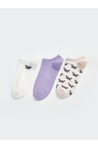 LC Waikiki Patterned Women's Booties Socks 3 Pack