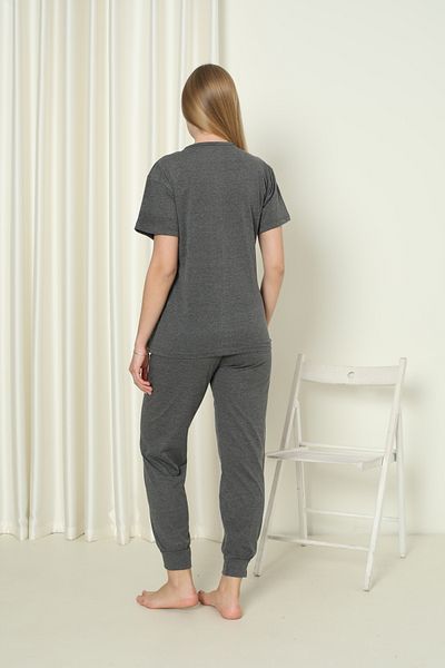 FAMES PİJAMA Set pijamale de vară din bumbac cu mâneci scurte