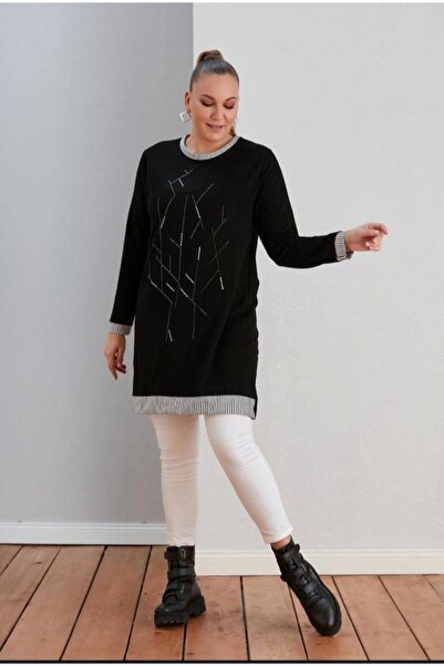 Serra Kadın Büyük Beden Taşlı Tunik