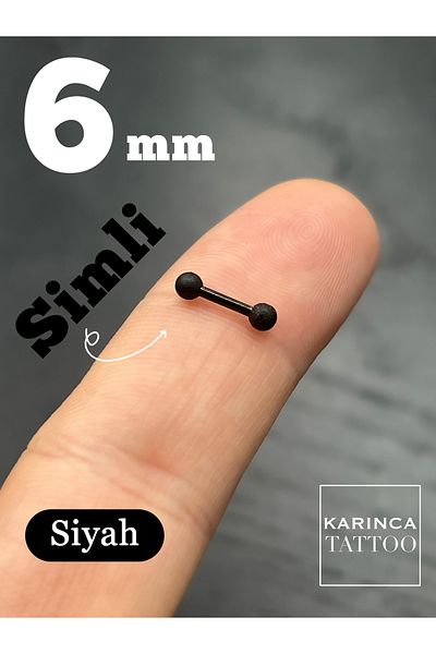 Karınca Piercing أسود اللون بريق صغير عصا روك الأمامية اللولب الغضروف ثقب الأذن