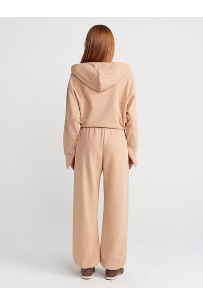 Dilvin Basic Camel Jogger Pants with Number 70458
