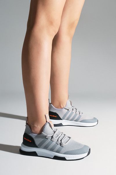 PowerSpeed Unisex Smoked Comfortable Fit Striped Lace-Up Sports Shoes