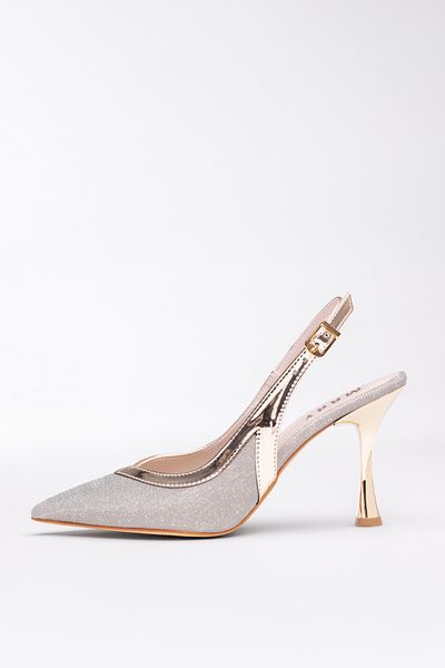 Tasarım Pantofi stiletto Rose Glitter Gold Yellow