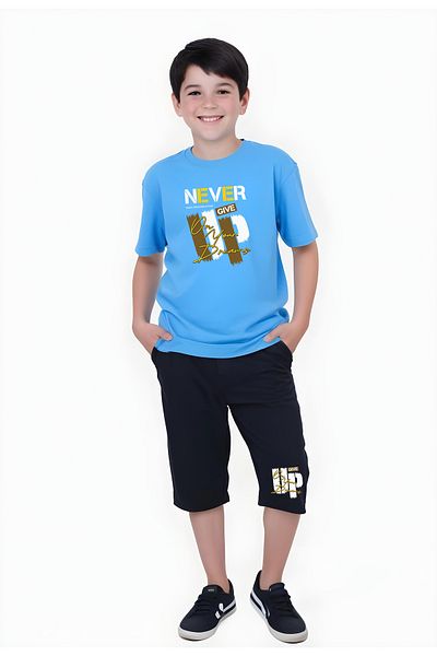 panios kids Set Capri cu mânecă scurtă pentru băieți