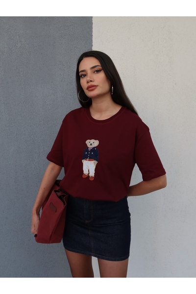 ESRAHELVACI Μπλουζάκι με κέντημα αρκουδάκι