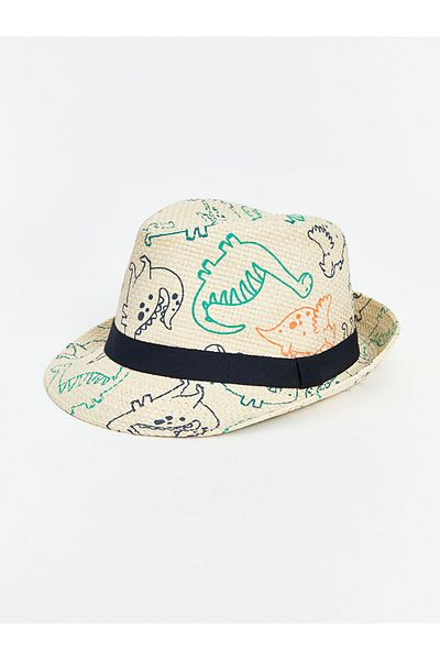 LC Waikiki New Season Dinosaur Printed Baby Boy Fotr Hat - S5Ao30Z1
