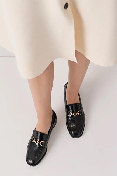 İpekyol İpekyol 30001-23k Parlak Dokulu Tokalı Loafer