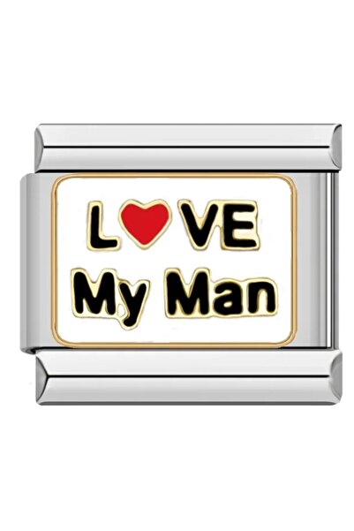 SiestaAccessories Italian Love Themed Bracelet Charm - Love My Man Written