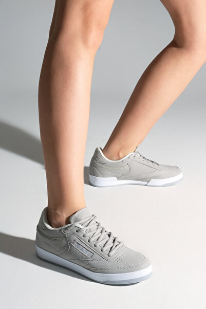 PowerSpeed Unisex Gri Süet Rahat Kalıp Poli Taban Bağcıklı Spor Ayakkabı