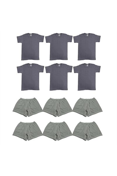 Wolftrap Tactical Σετ 6 εσώρουχα και μακριά φούτερ Kütahya Soldier - Supplies Airman Underwear Pine