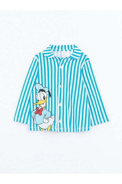 LC Waikiki Lcw Baby Duffy Duck Printed Baby Boy Pajama Suit