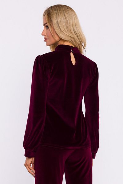 Made of Emotion Velour blouse with a halter neckline