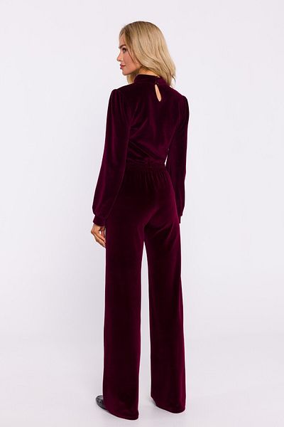 Made of Emotion Velour trousers with wide legs