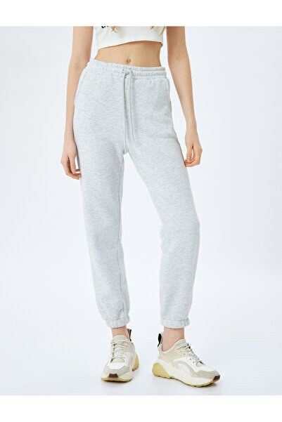 Koton Şardonlu Beli Bağcıklı Cep Detaylı Rahat Kalıp Jogger Eşofman Altı