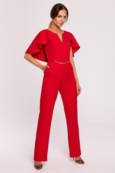 Made of Emotion Elegant jumpsuit with a cape