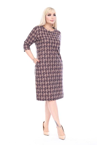 modayız Double Pocket Winter Plus Size Dress 37E-2491