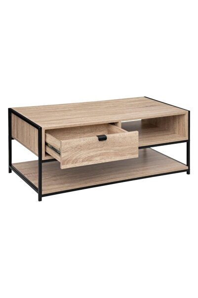 Five Simply Smart Aliaj Natural Oak Effect Coffee Table with Storage Drawer