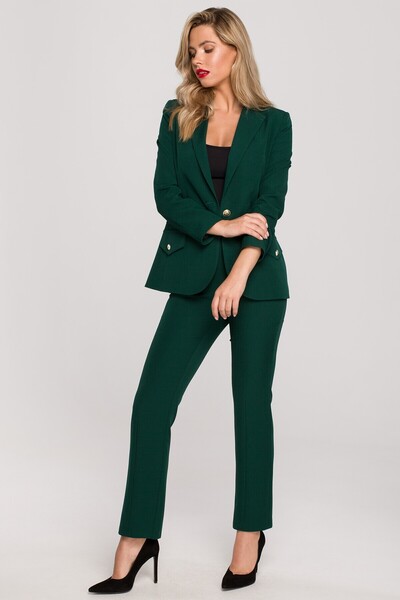 Makover Elegant blazer with decorative buttons