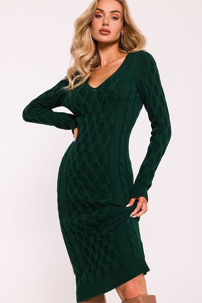 Made of Emotion Sweater dress with a V-neck