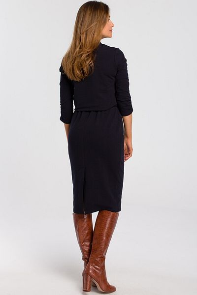 Stylove Rochie din tricot cu decolteu