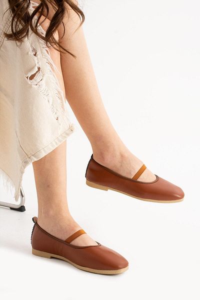 Moda Frato Modafrato AL-113 Elastic Ballerina Daily Γυναικεία Παπούτσια Home Ballerinas