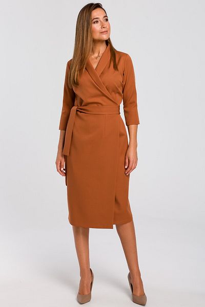 Stylove Wrap dress with a waist belt