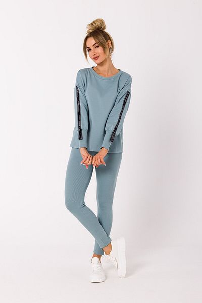 Made of Emotion Sweatshirt with stripe trims on the sleeves