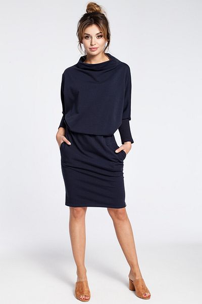 BEWEAR Stylish mini dress with kimono sleeves