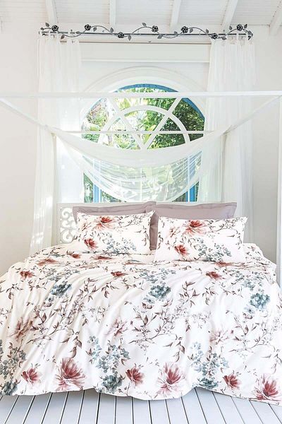 Altınbaşak Creaforce Double Duvet Cover Set Saber in Rosal (Towel Gift)