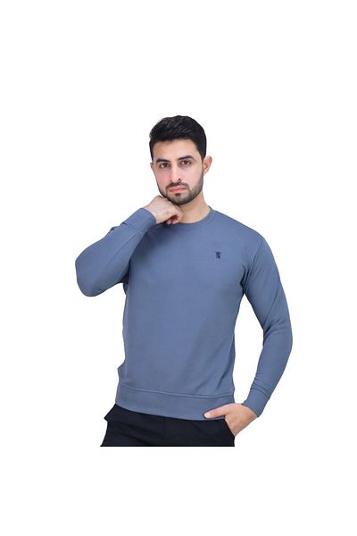 Giordano Men’s Cotton Polyester French Terry Crew Neck Sweatshirt